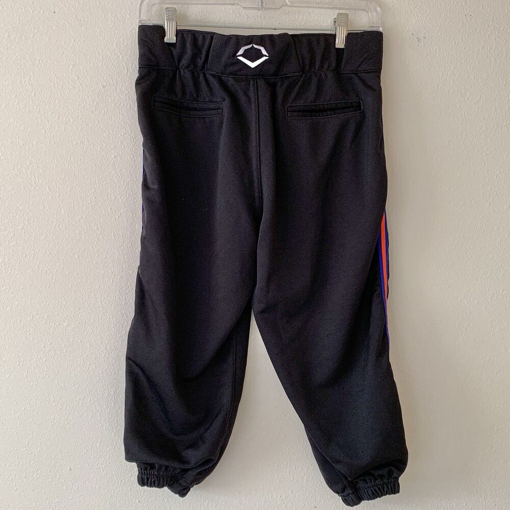 Evoshield Men’s Salute Black Knicker Baseball Pants Orange Side Stripe Medium - Picture 3 of 9